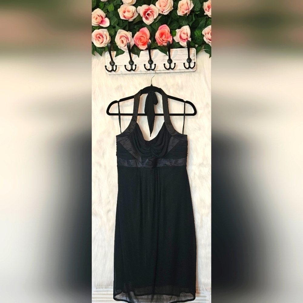 Prima Donna Classic Ruched Front Halter Lined Mini Dress